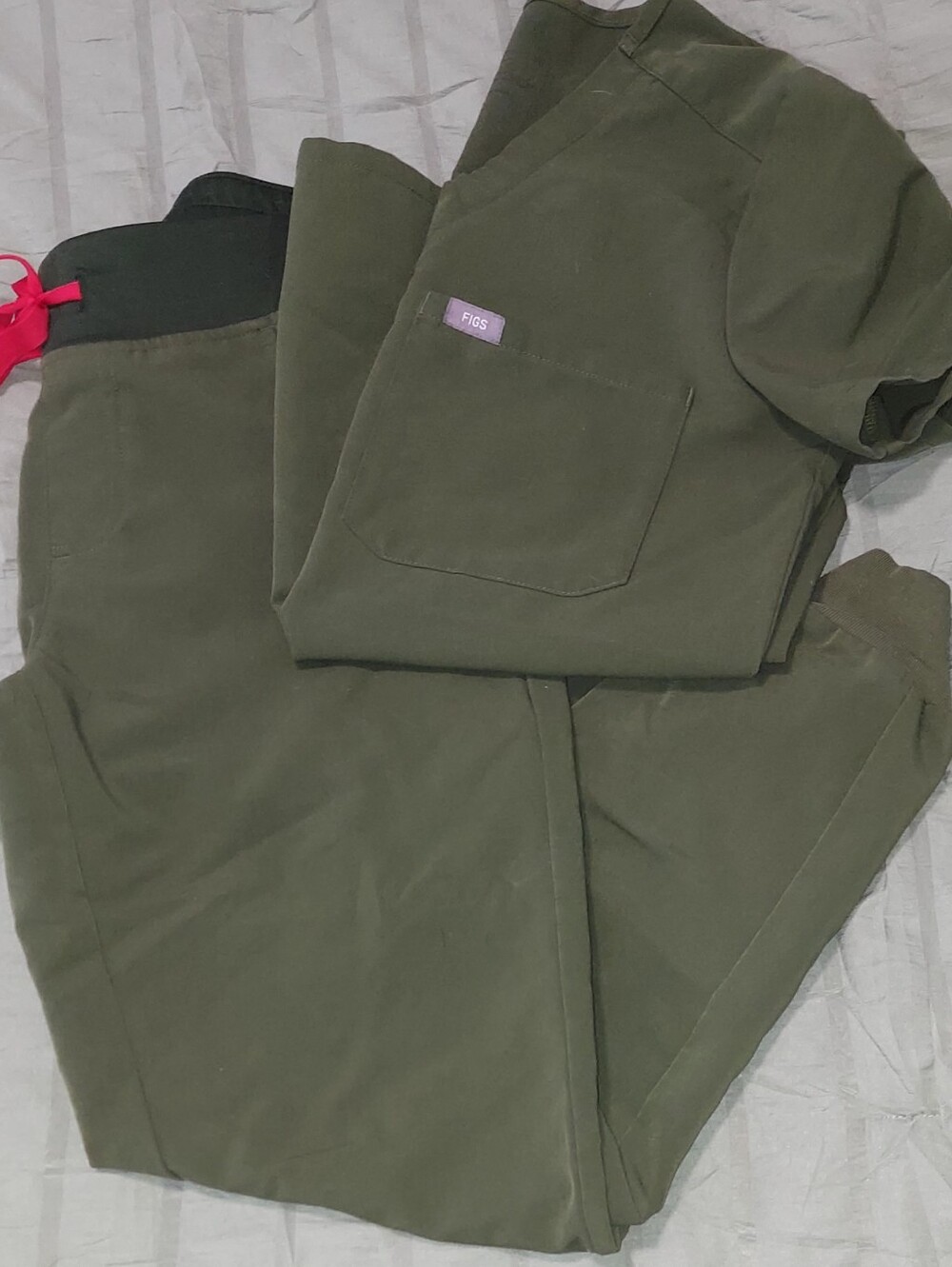Figs XS Set Olive Green